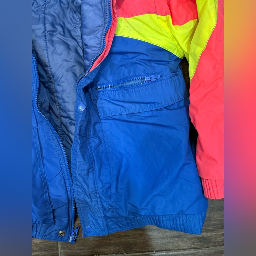 VTG Women's 80's Wild Thunder Nylon Ski Jacket Sz Large - Picture 9 of 10
